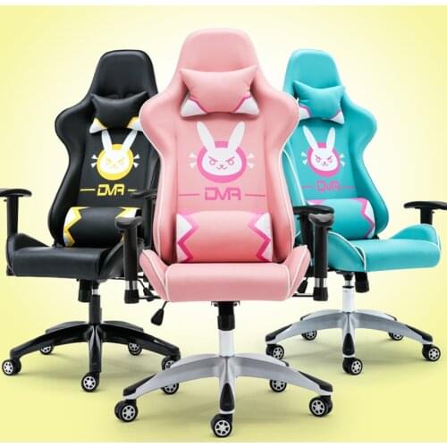 New Cute cartoon chairs bedroom office comfortable computer chair girls home gaming chair swivel chair adjustable living chairs