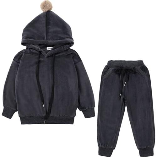 Fashion Boys Girls Clothing Sets Children Clothing 2020 Autumn Winter Toddler Girls Clothes 2Pcs Outfit Children Tracksuit Suit