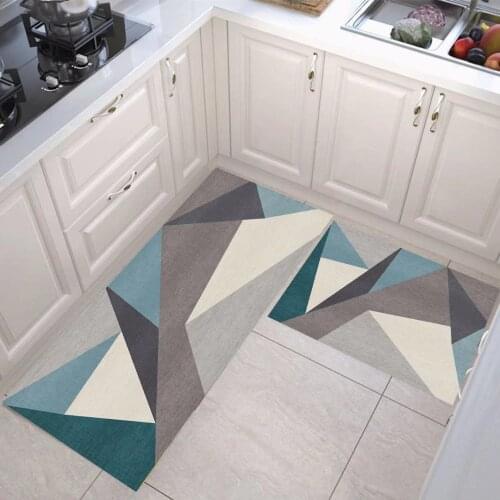 Anti-slip Kitchen Mat for Floor Modern Bath Carpet Entrance Doormat Tapete Fashion Absorbent Area Rugs Living Bedroom Prayer Pad