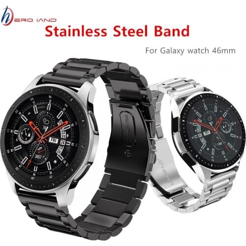 Original strap For Samsung Galaxy Watch 46mm bracelet For Huawei watch GT 2 46mm watch band 22mm Stainless steel Belt Wristband