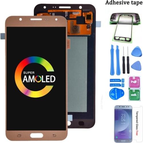 Original Super AMOLED LCD For Samsung Galaxy J7 2015 J700 LCD Display with Touch Screen Digitizer Assembly J700F J700H J7