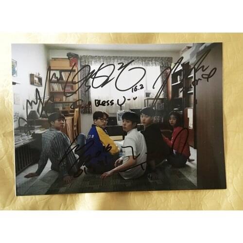 Signed Reply 1988 autographed group photo Lee Hye-ri Park Bo Gum 5*7 112020BB