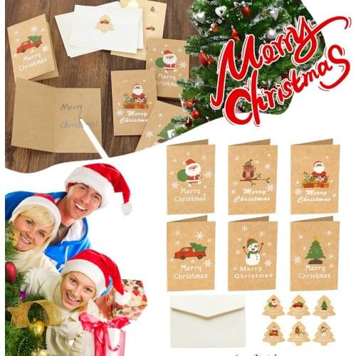 Happy Merry Snowflake Christmas Kraft Paper Tag Ornaments Decorations for Home Party Faovrs Xmas Trees Decoration Stocking Decor