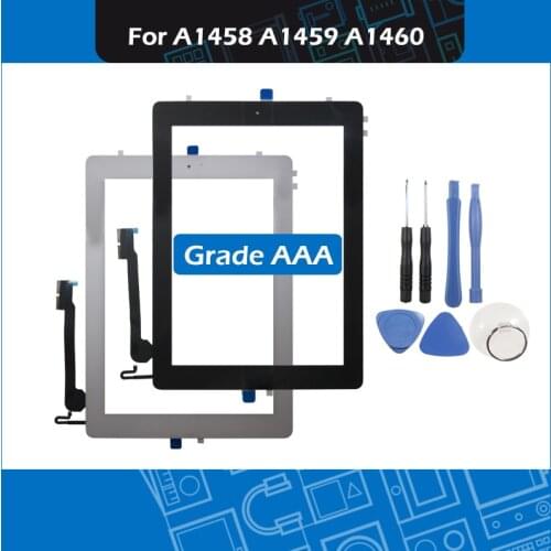 New black white touch screen panel For iPad 4 A1458 A1459 A1460 touch panel display screen digitizer front glass EMC 2604 2605