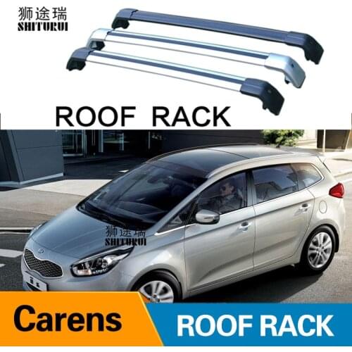 SHITURUI 2Pcs Roof Bars for KIA Carens Rondo 2013-2019 Aluminum Alloy Side Bars Cross Rails Roof Rack Luggage Carrier