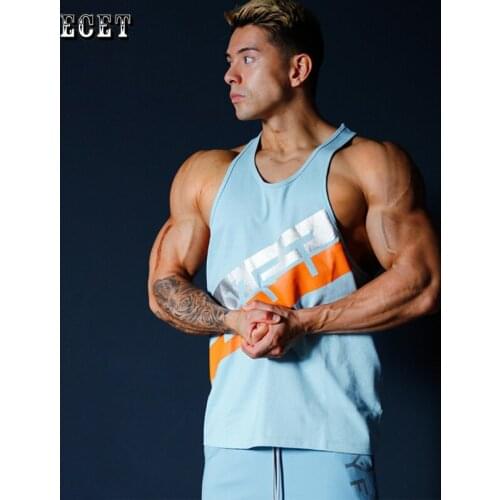 Gym Fashion Mens Sportswear Joggers Fashion Outdoor Workout Cotton Vest Joggers Summer Fashion Mens Vest