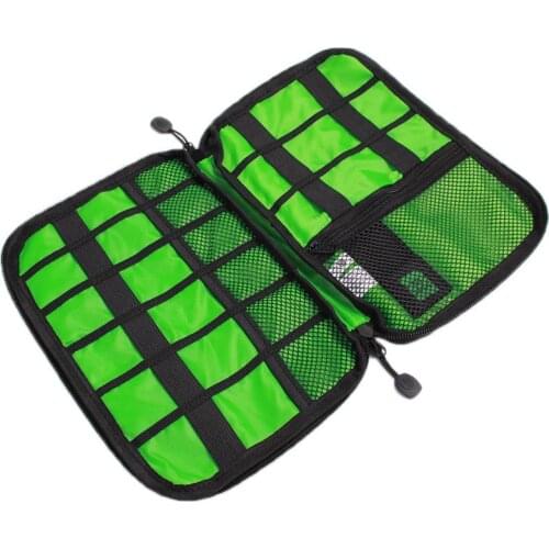 Outdoor Travel Kit Nylon Cable Holder Bag Electronic Accessories USB Drive Storage Case Camping Hiking Organizer Bag New