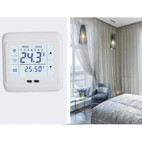 1pcs Thermoregulator Touch Screen Room Heating Thermostat Underfloor Heating For Electric Heating System Temperature Controller