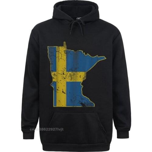 Minnesota Sweden Flag Home Love Swedish American Men Women Hoodie Dominant Casual Hoodie Cotton Hooded Hoodies For Men