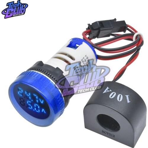 22Cm LED Digital Dual Display Voltmeter Ammeter Voltage Gauge Current Meter Measurement AC 50-500V 0-100A