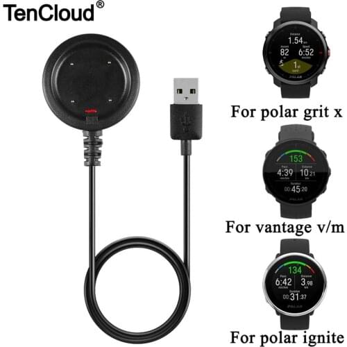 USB Charger For Polar Grit X Charging Cable For Polar Vantage V/M Magnetic Dock Base Data Function 1M Smart Watch Accessories