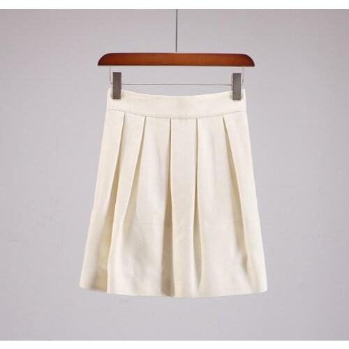Womens long a-line skirt high-waist thin bright silk pleated skirt Slim Bright Silk Pleated Skirt pleated skirt mini skirt