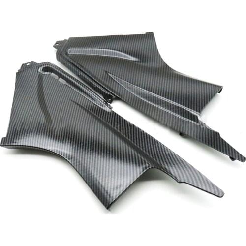 1 Pair Motorcycle Motorbike Exterior Air Dust Insert Covers Fairings Fit For Yamaha YZF R6 2003 2004 2005 Carbon Fiber Style