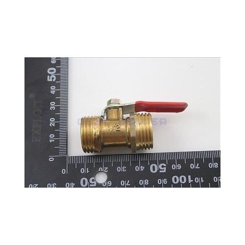 1pcs 1/2" BSP Male Full Ports Connection Air Brass Thread Pipe Ball Valve QC