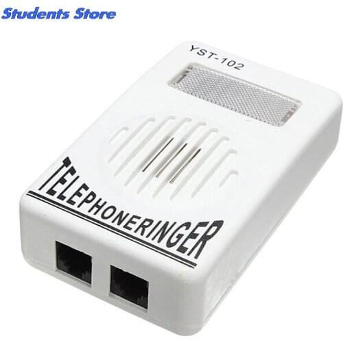 1 PC 95dB Extra-Loud Telephone Ringer Phone Ring Amplifier Ringing Help Strobe Light Bell Sound Landline Ringer Sound Ringtones
