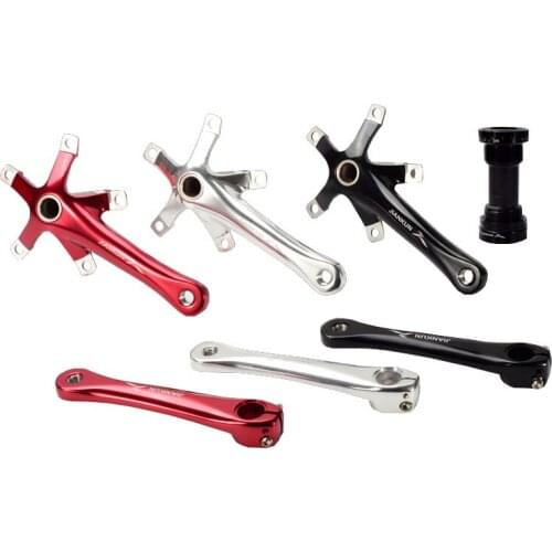 1pcs Length 170MM BCD130MM Aluminum alloy 5-claw folding car crank hollow one Dental plate BMX crank