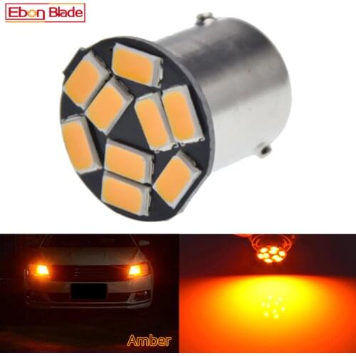 1Pcs Amber Yellow Orange BAU15S 7507 PY21W 1156PY 12V LED Bulb Lamp For Car Auto Front Turn Signal Light Styling