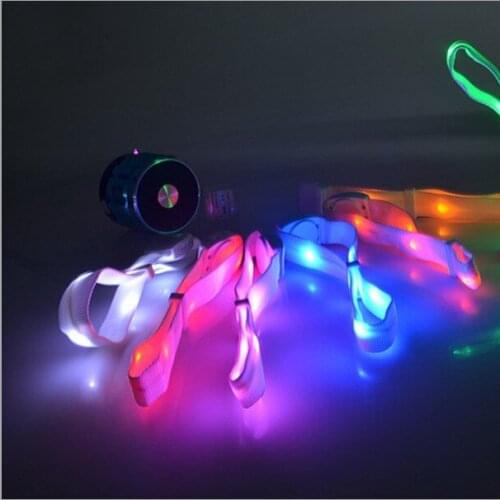 100PCS Sound Activated LED Glow Bracelet Light Up Glowing Wristband for Concerts Party Bars Culb Night Event Decoration lin4583