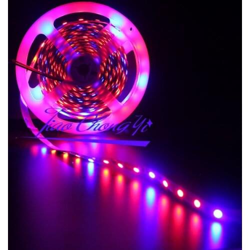 5M 5050 Red:4led +Blue:1led LED Light Strip For Indoor Plants Flower Plant IP20