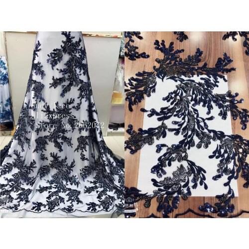 5yards/bag 5. Color sequin embroidery DIY beaded leaf pattern high-grade fabric, used for wedding dress fashion design GY79