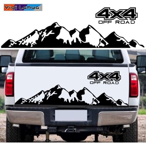 Car Sticker 4X4 Off Road Graphic Vinyl Decal For Ford Ranger Raptor Pickup Isuzu Dma Nissan NAVARA Toyota Hilux Auto Accessories