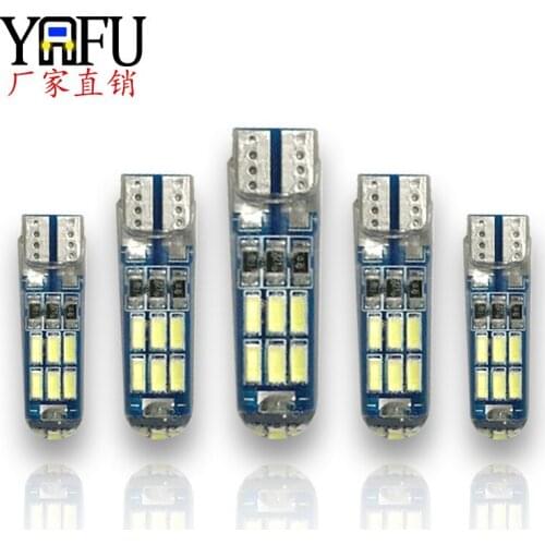 Automobile Led Width Lamp T10 4014 15smd Silicone High Brightness Side Lamp License Plate Light Reading Lamp Led Lights for Car