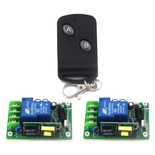 Wireless Remote Control Switch 110V 220V AC 85V-250V 30A Power Switch RF Remote Control Light Switch SKU: 5500