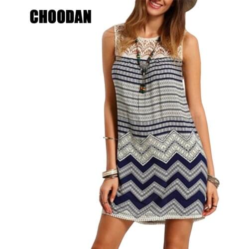 Летние платья без рукавов CHOODAN China At AliExpress