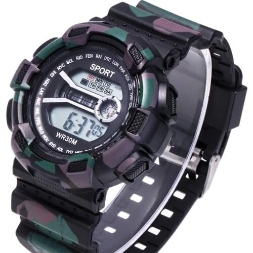 Digital Men Watches Boys Alarm Sport Watch 50M Waterproof Auto Date relogio masculino Digital Military Watches reloj hombre
