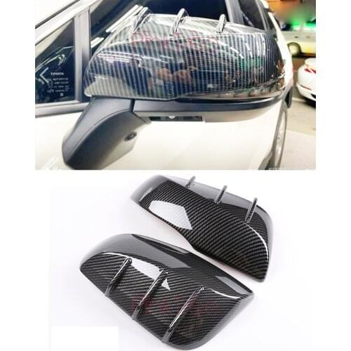 For Toyota RAV4 2019 XA50 Chrome Side Wing Door Mirror Cover Review Mirror Cover Car-Styling Tuning Accessory