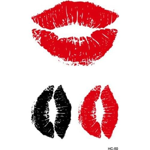 Hc50 Hc89 Personality Harajuku Small Fresh Men And Women Tattoo Stickers Waterproof One-Time Tattoo Sticker