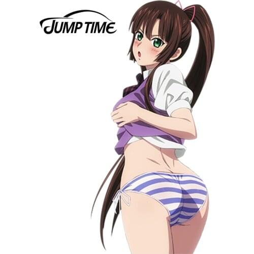 JumpTime 13cm x 6.3cm Anime Strike The Blood Kawii Girls Beauty Kirasaka Sayaka Sports Rally Car Stickers Windows Decal