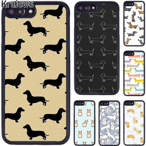 Krajews Dachshund Sausage Dog Beautiful phone Case For iPhone 5 6S 7 8 Plus 11 12 Pro X XR XS Max Samsung Galaxy S6 S7 S8 S9 S10