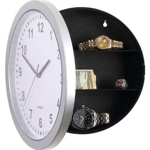 Creative item digital wall clocks with safe function strongarmer jewelry strongarmer piggy bank strongbox