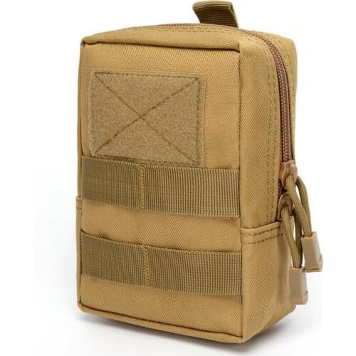 Multifunctional 1000D Outdoor Military Tactical Waist Bag EDC Molle Tool Zipper Waist Pack Accessory Durable Belt Pouch