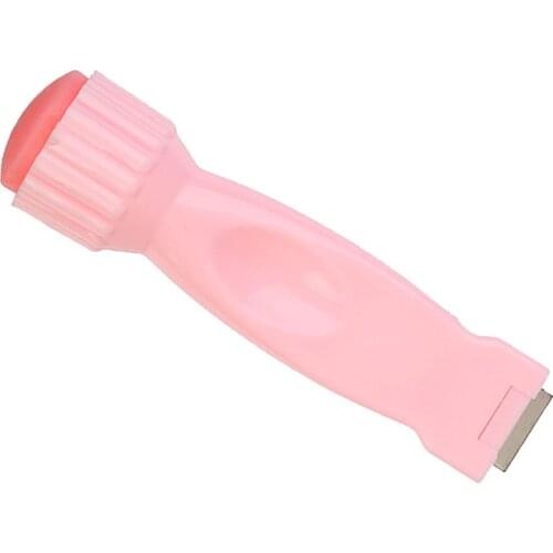 Double End Nail Art Stamping Stamper Kit Scraping Scraper DIY Tool Pink