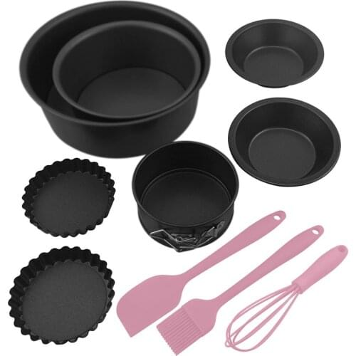 Bakeware Baking Set Nonstick Oven Round Cake Pan Springform Pan Thickening Removable Bottom Pie Pans Quiche Pans DIY Mold