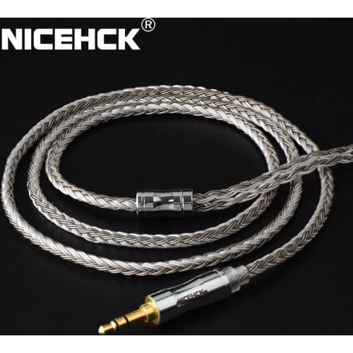 NICEHCK C16-4 16 Core Silver Plated Cable 3.5/2.5/4.4mm Plug MMCX/2Pin/NX7/QDC Connector For CCATRN KZZAX TFZ NX7 MK3/DB3 BLON