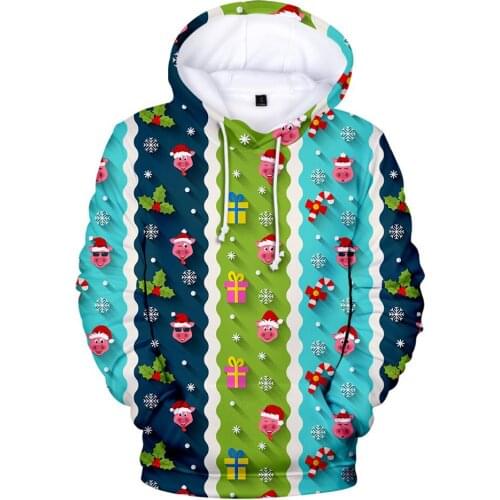 2021 New Products 3D Harajuku Christmas Hoodie Mens Womens Casual Sweatshirt Autumn Christmas 3D Print Pullover Clothes