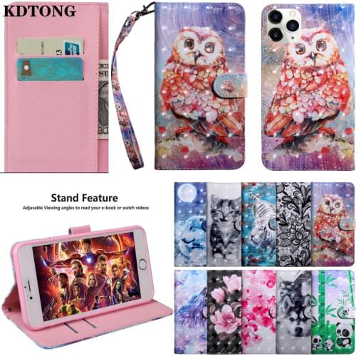 Painted Leather Phone Case for iPhone 11 12 Mini Pro Max X XS XR SE 2020 7 8 6 6S Plus Flip Full Protect Wallet Card Slot Cover