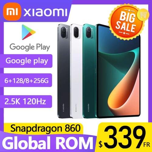 English Version mi Tablet 5 Mi Pad 11inch 2.5K LCD Display 120Hz Snapdragon 860 6GB RAM+128GB/256GB ROM Dual Cameras 8720mA
