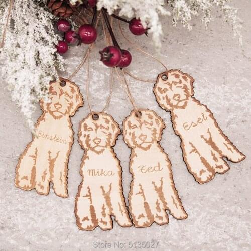 Goldendoodle personalized Christmas Ornament - labradoodle - custom pet gift for dog lover - pet remembrance gift - puppys firs
