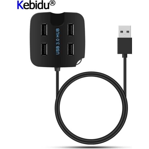 USB Hub 2.0/3.0 USB Splitter Adapter 4 Ports USB 2.0/3.0 Mini Rotate Hub With Phone Holder Universal For PC Notebook Laptop Mac