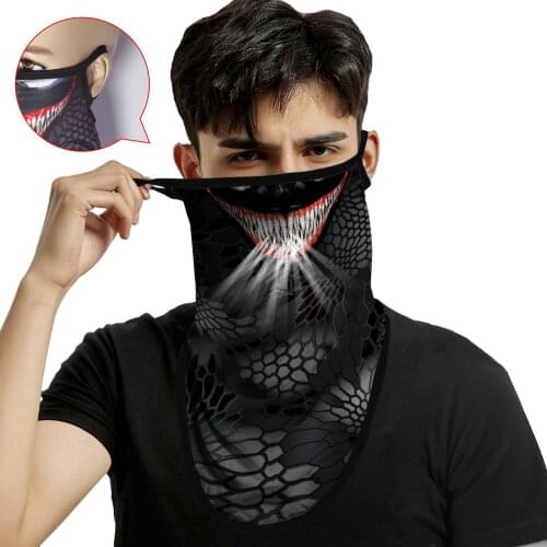 Venom Scarf Earloop Bandana Mask Braga Cuello Kryptek Facemask Military Skull Balaclava Hunting Headscarf Snood Punisher Joker