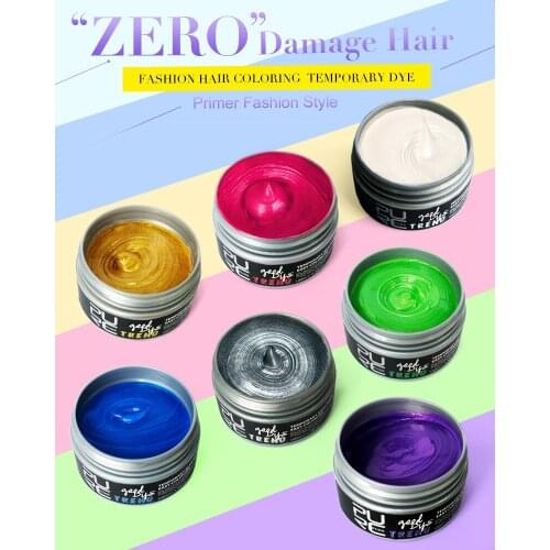 100mL hair wax Grandma gray grandpa white color styling hair wax Hairdressing supplies wash seven kinds of hair wax hair pomade