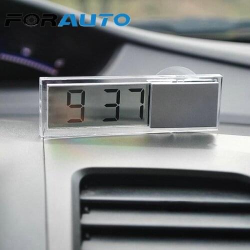 High Quality Car Electronic Clock With Suckers Windshield Digital LCD Time Display Car Digital Clock Auto Ornaments Car-styling