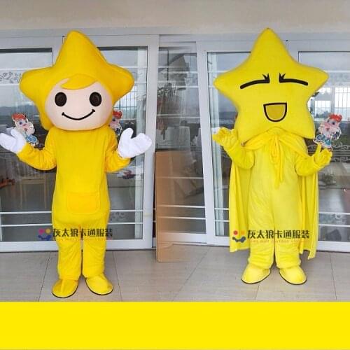 Star Mascot Costume Adult Star Theme Cosplay Furry Suits Party Game Fursuit Cartoon Dress Outfit Carnival Halloween Xmas Apparel