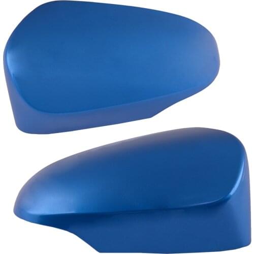 2pcs 25x14 cm Blue Side Rearview Wing Door Mirror Cover Cap Housing Car ABS Fit for Toyota Corolla 2014 2015 2016