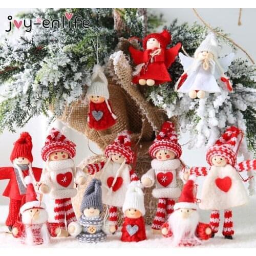 2pcs Christmas Doll Toy 2020 Merry Christmas Decorations For Home Angel Dolls Navidad Kerst Tree Ornament Xmas New Year Gifts