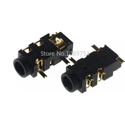 20pcs/lot 3.5mm Headphone Jack Socket Connector Female Audio 5 Pin SMT SMD PJ-327A Gold-Plated Patch SMD Audio Earphones Socket